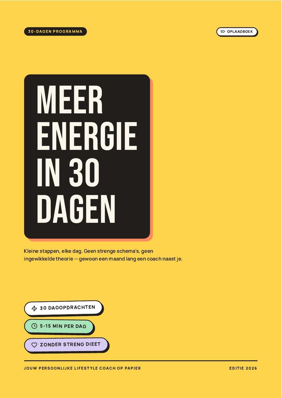 Cover van Het 30-Dagen Energie Programma